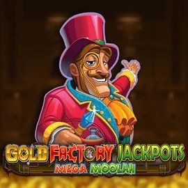 Gold Factory Jackpots Mega Moolah slot icon by Aurum Signature Studios, available at Gransino Casino