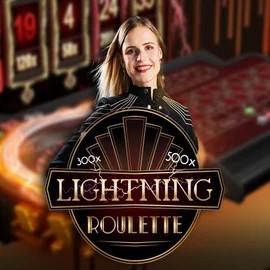 Official Live Casino logo: Lightning Roulette by Evolution at Gransino Casino