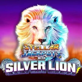 Stellar Jackpots with Silver Lion logo – Jackpots by Lightning Box Game at Gransino Casino