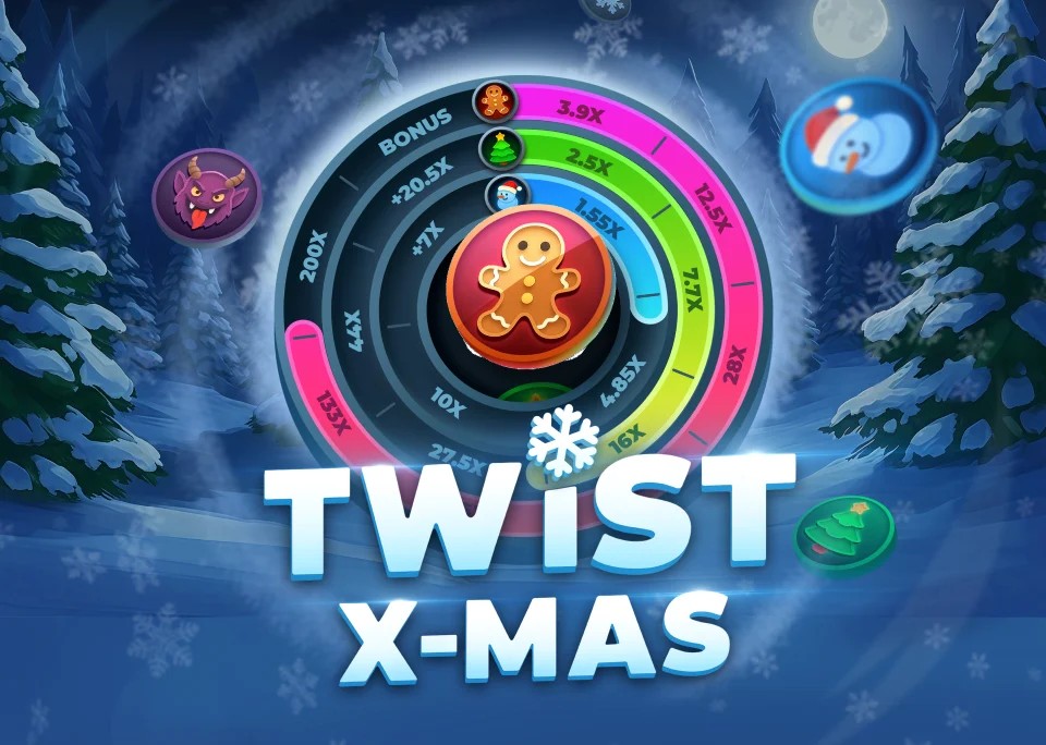 Twist X-mas logo by InOut Gransino Casino